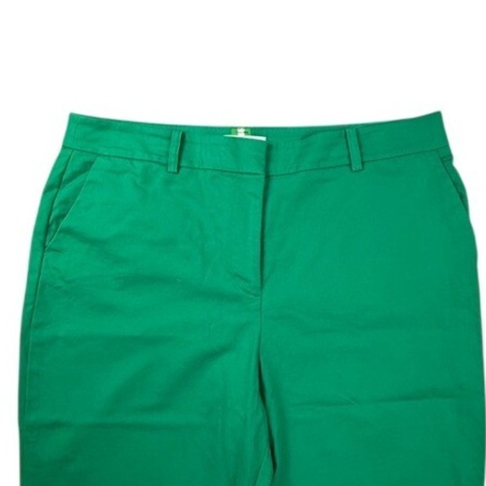 Boden Richmond Slim Leg Pants Green Women Size US 12L UK 16L Mid Rise Trousers